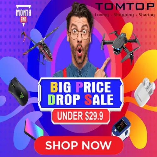 Tomtop: Month End Big Price Drop Sale Under $29.9