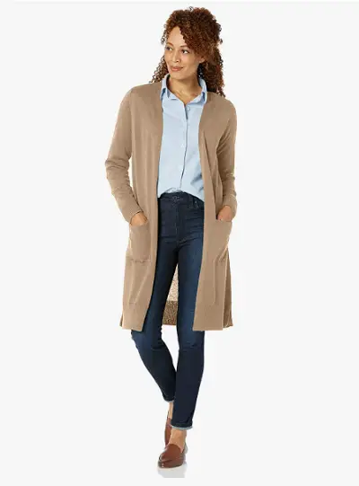 Best Ways to be Stylish in Cardigans - Amazon Essentials Long Cardigan